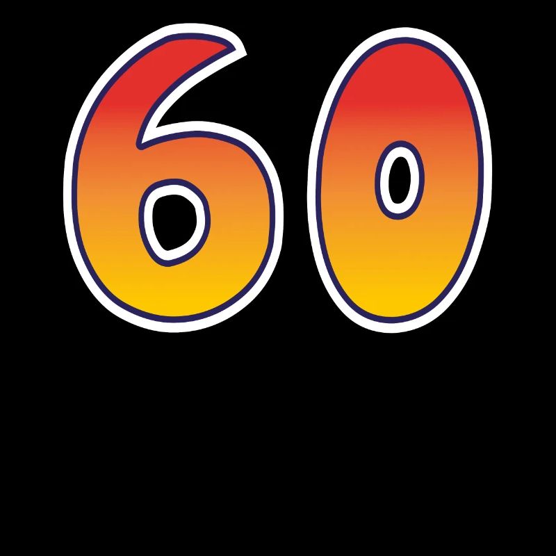Numéro 60 Rouge - Design Orange