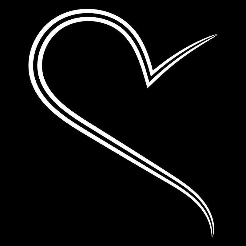 Simple Half Heart Way