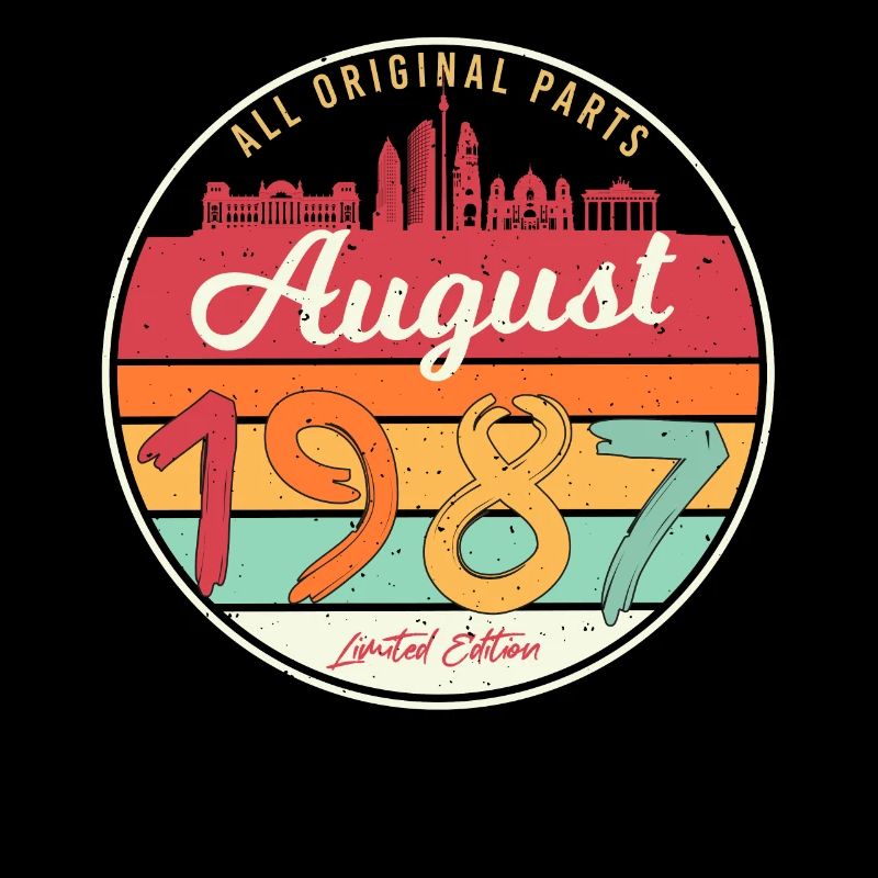 Birthday greeting 1987 In August