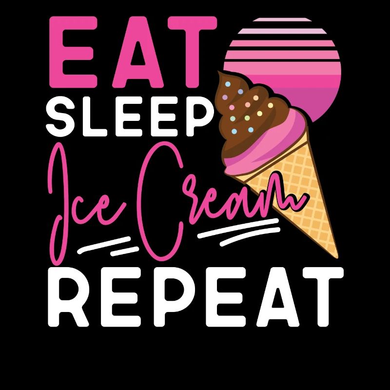 Cornet de crème glacée Manger de la crème glacée sleep