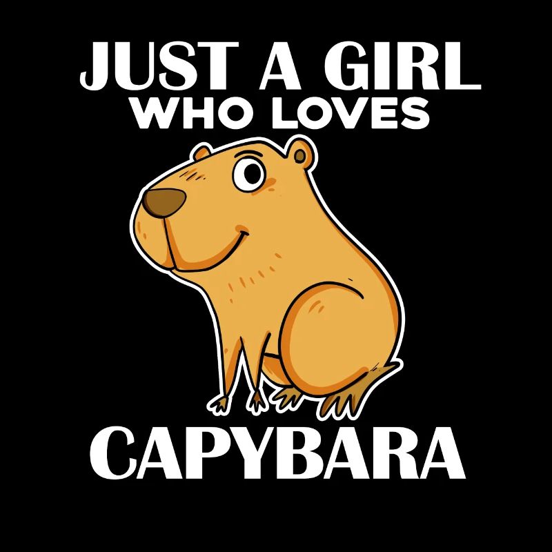Capybara Mädchen Spruch