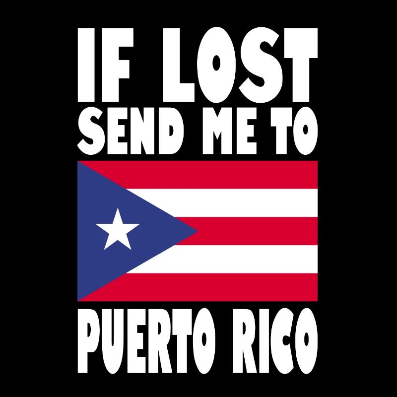 PUERTO RICO Flagge Spruch