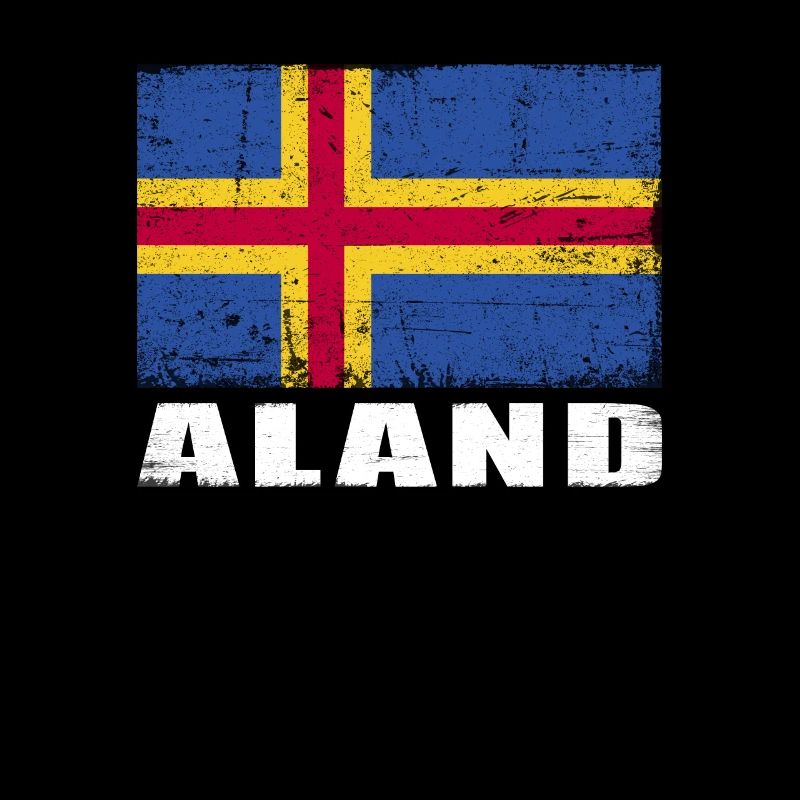 Drapeau Aland Grunge Drapeau Aland