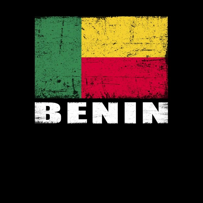 Drapeau du Bénin Grunge Drapeau du Bénin