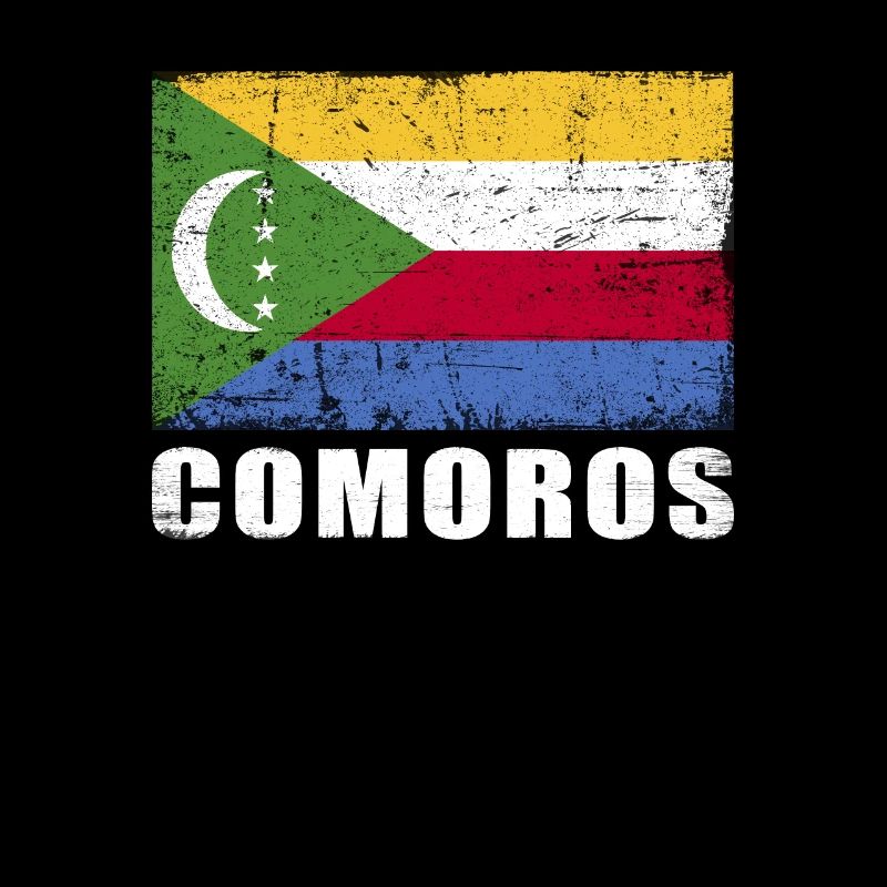 Drapeau des Comores Grunge Drapeau des Comores