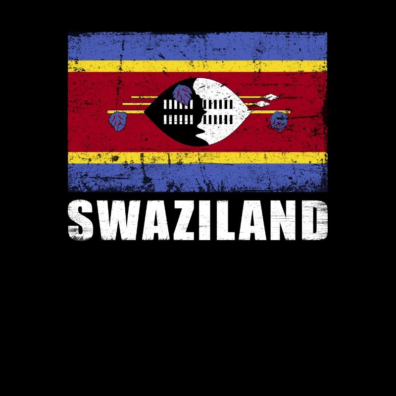Swaziland Drapeau Grunge Swaziland Drapeau