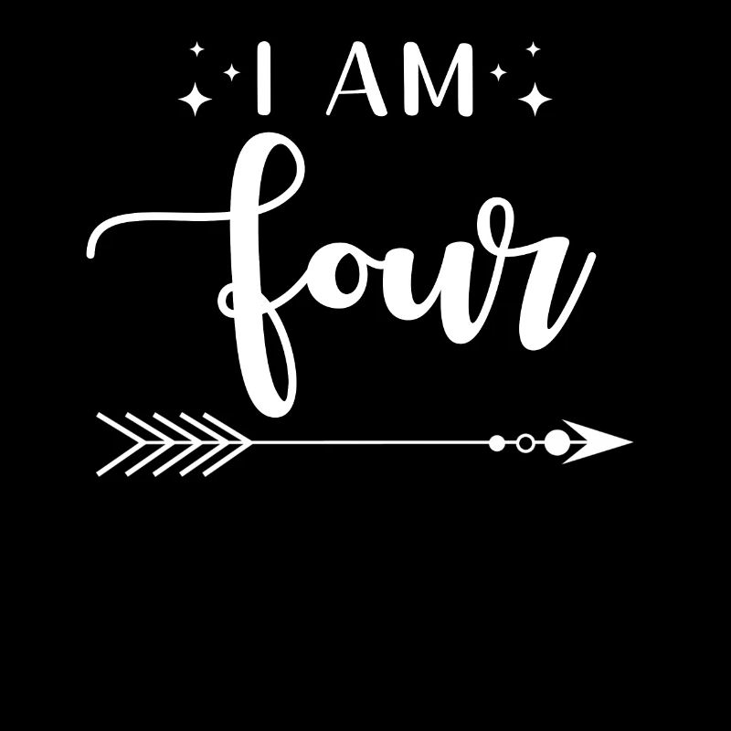 Vier Jahre Geburtstag Ich Bin Vier