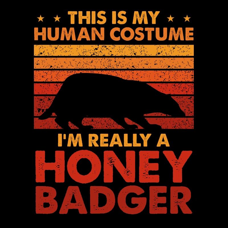 Honigdachs Kostüm Retro