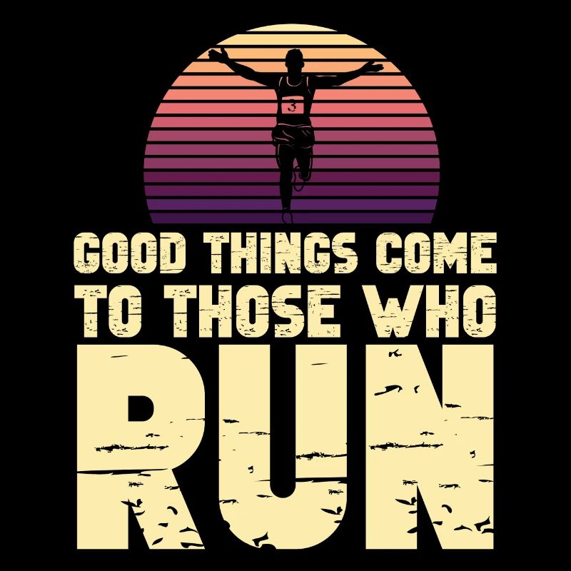 Running Runner Half Marathon Retro