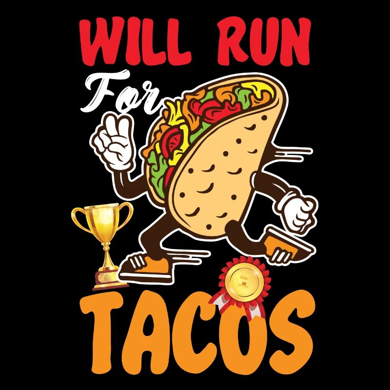 Coureur De course Semi-Marathon Taco