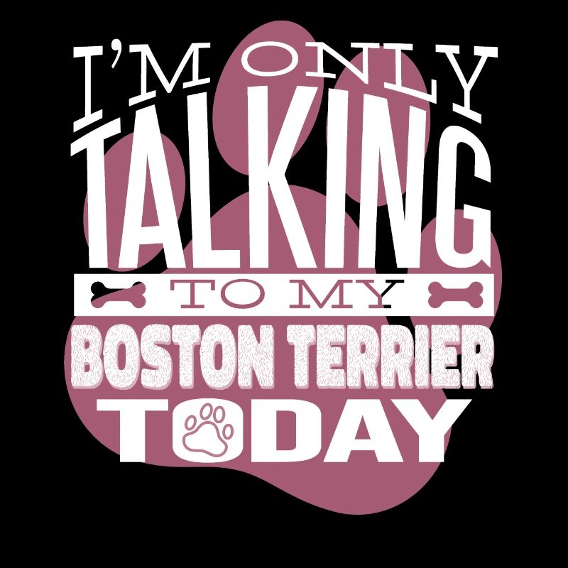 Propriétaire de chien Parler à mon Boston Terrier