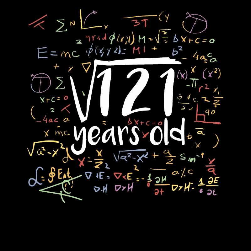 Racine carrée de 121 Math Nerd 11e anniversaire