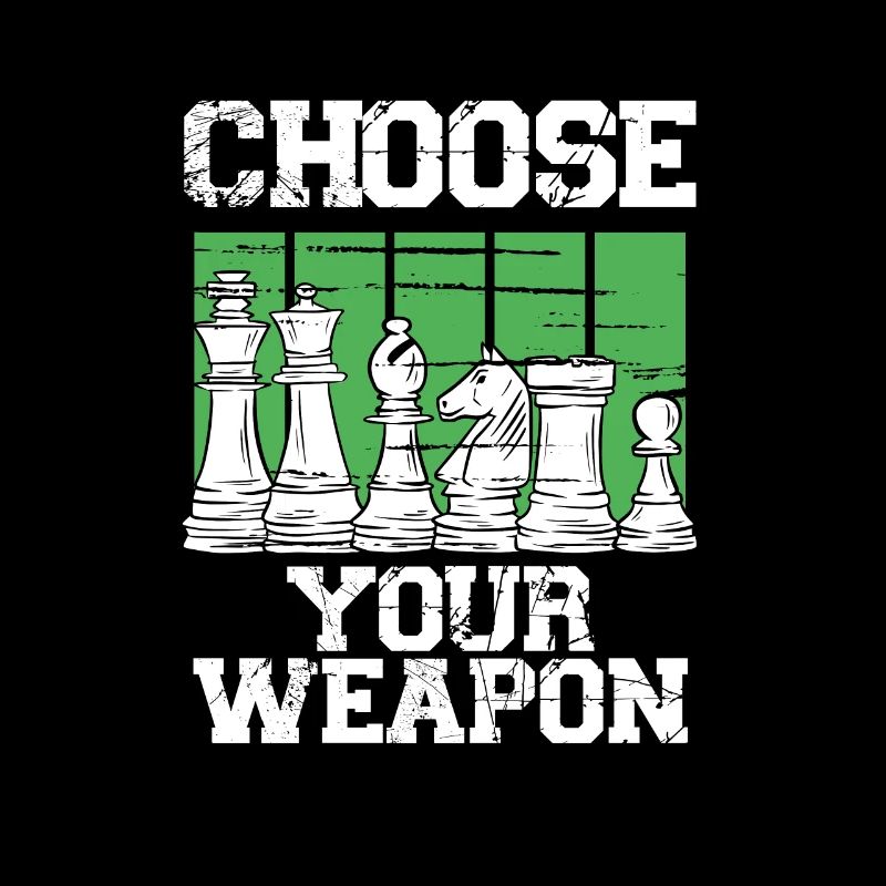 Pièces d’échecs sur vert