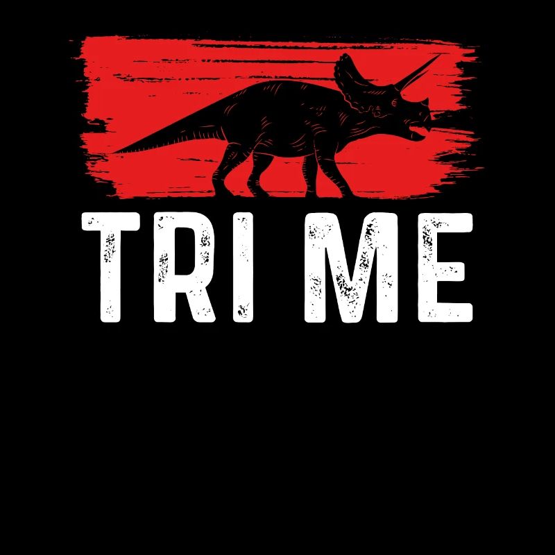 Triceratops Red Background