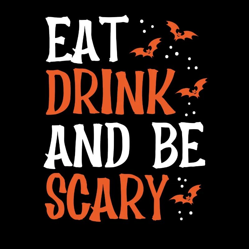 Essen Sie Trinken Und Beängstigend Sein