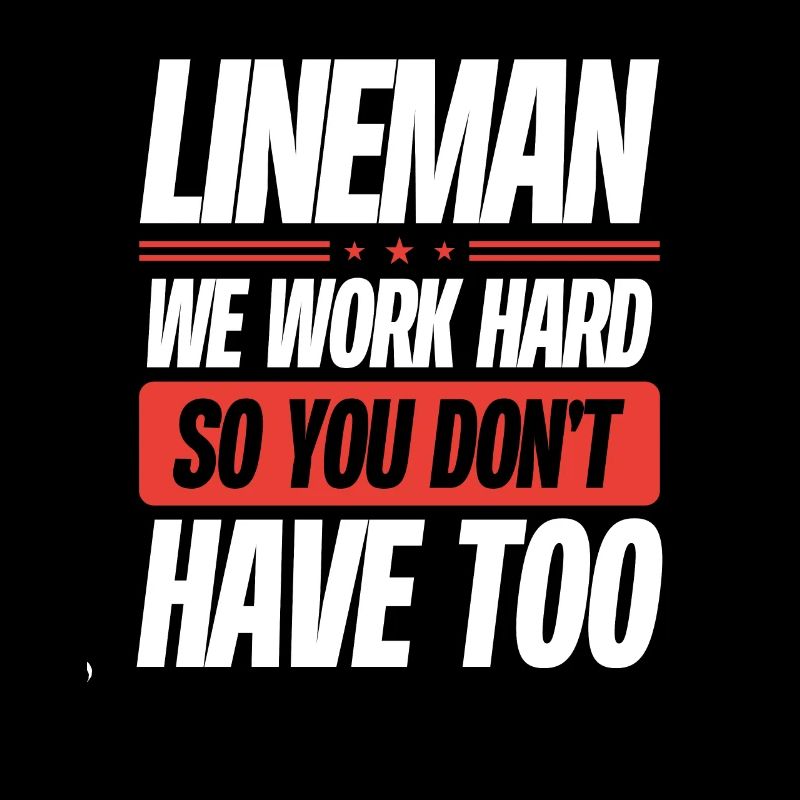 Lineman Wir Arbeiten Hart