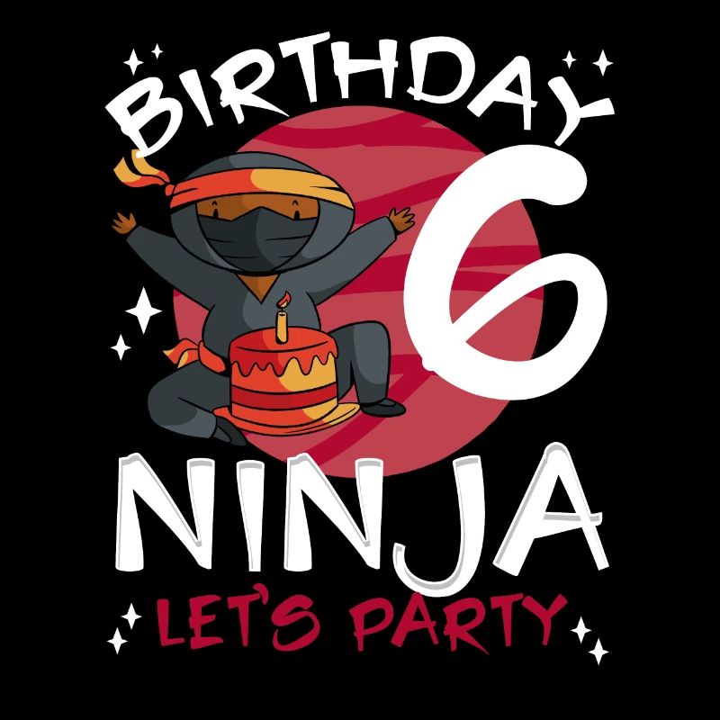 Süßer Ninja Zum 6. Geburtstag