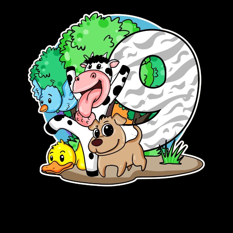 9th birthday Cute animals 9 years old