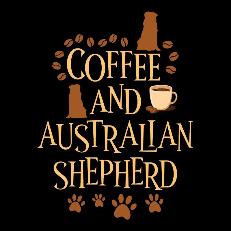 Kaffee und Australian Shepherd