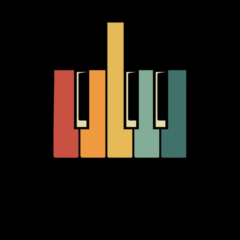 Piano Keys Colorful