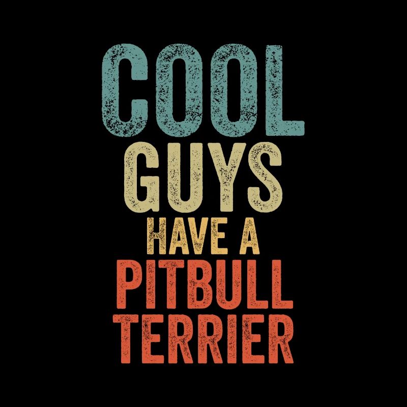 Cool Guys a un pitbull terrier