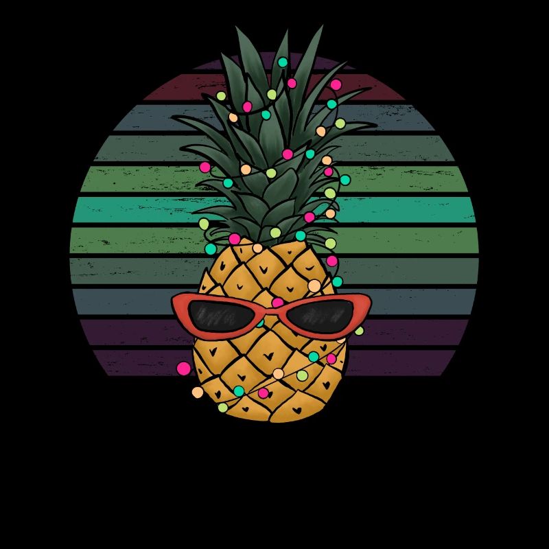 Rétro Ananas String of Lights Cadeau de Noël