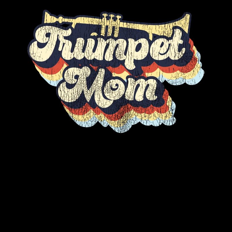 Trompettiste Maman Mère Rétro