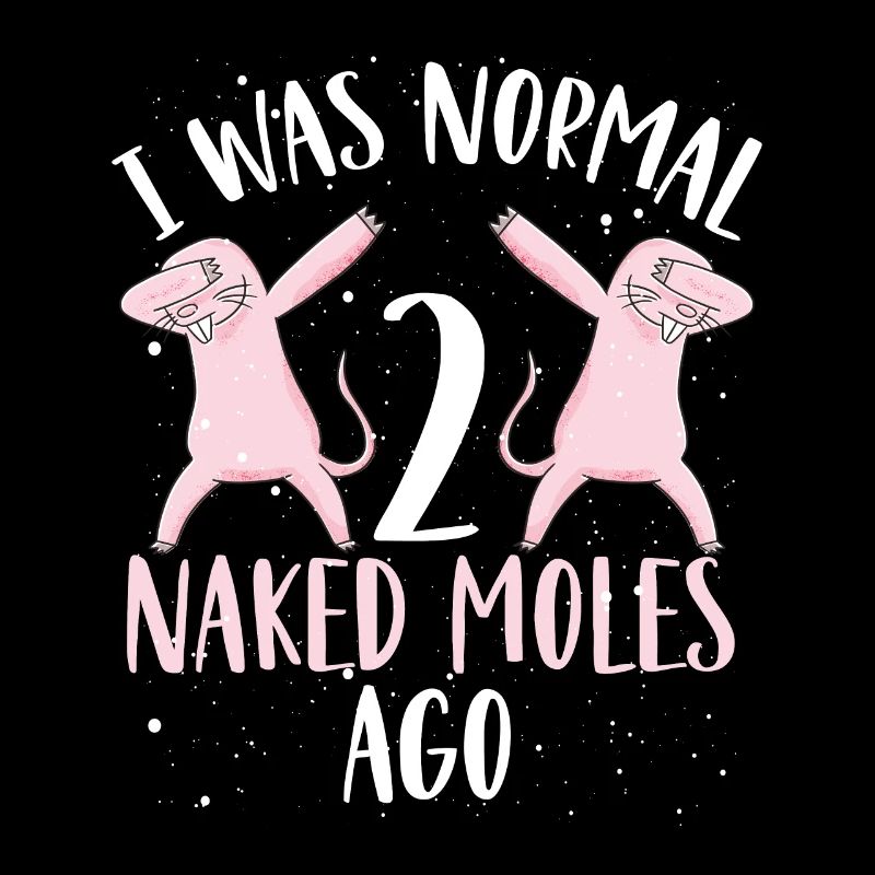 Zwei dabbende Nackte Maulwürfe