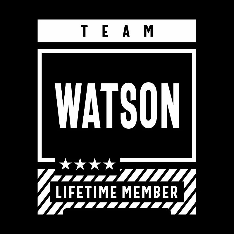 Team Watson Lifetime Member Personalized Name