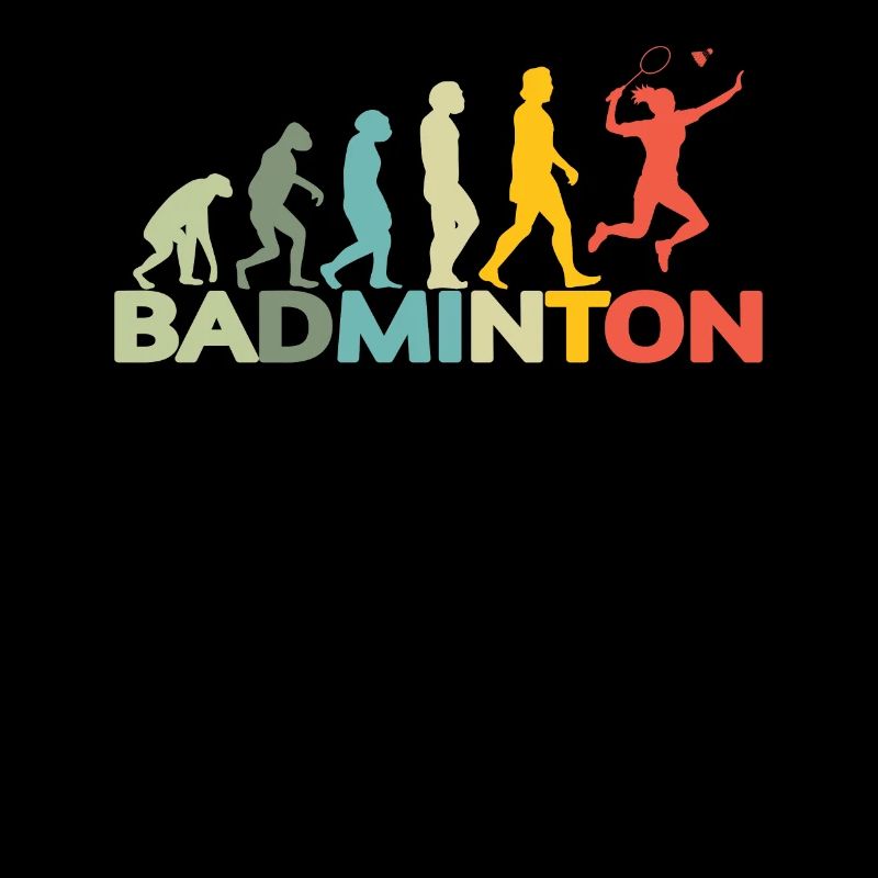 Conception d’idée cadeau de joueur de badminton