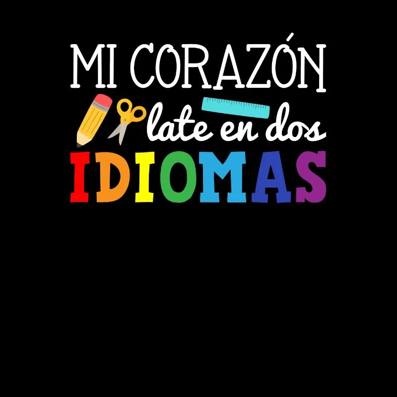 Mi corazon late en dos idiomas, bilingual Spanish
