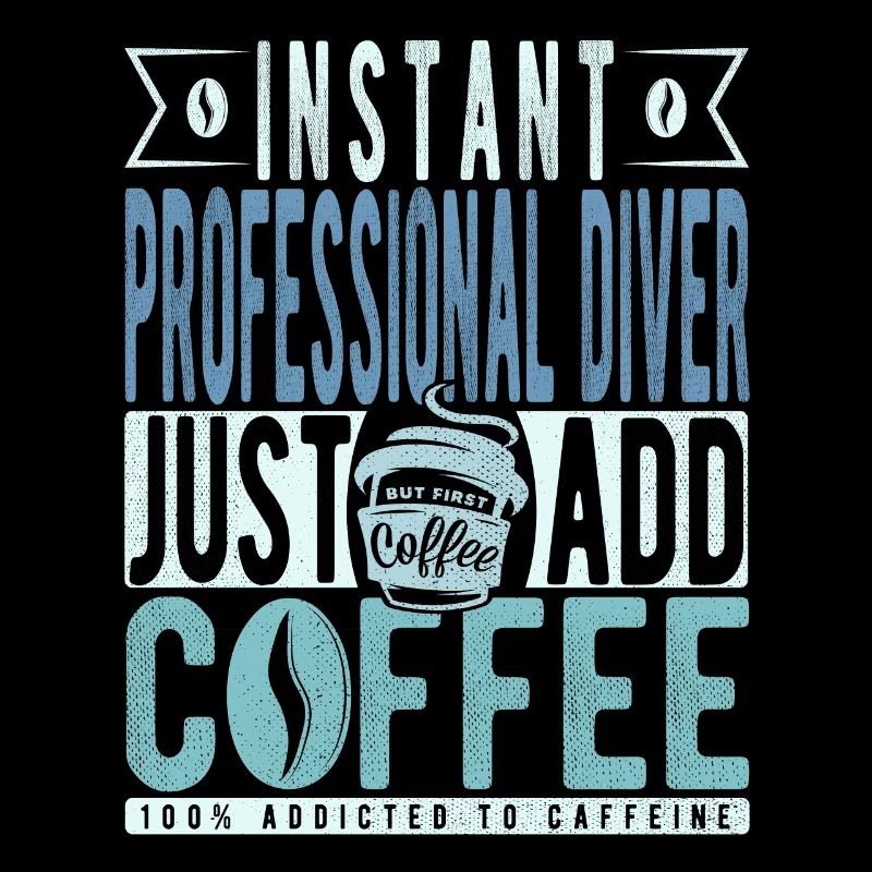 Café de plongeur professionnel