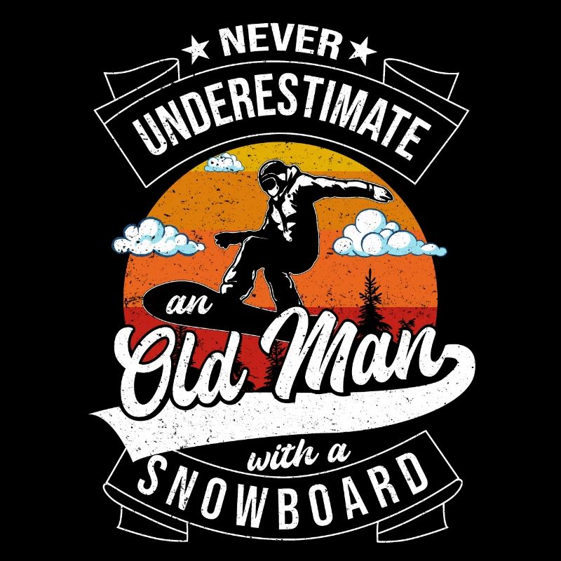 Never Underestimate An Old Man With A Snowboard