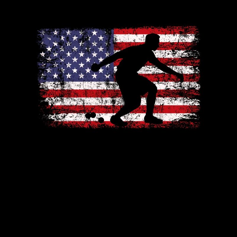 Bocce ball american flag, bocce ball