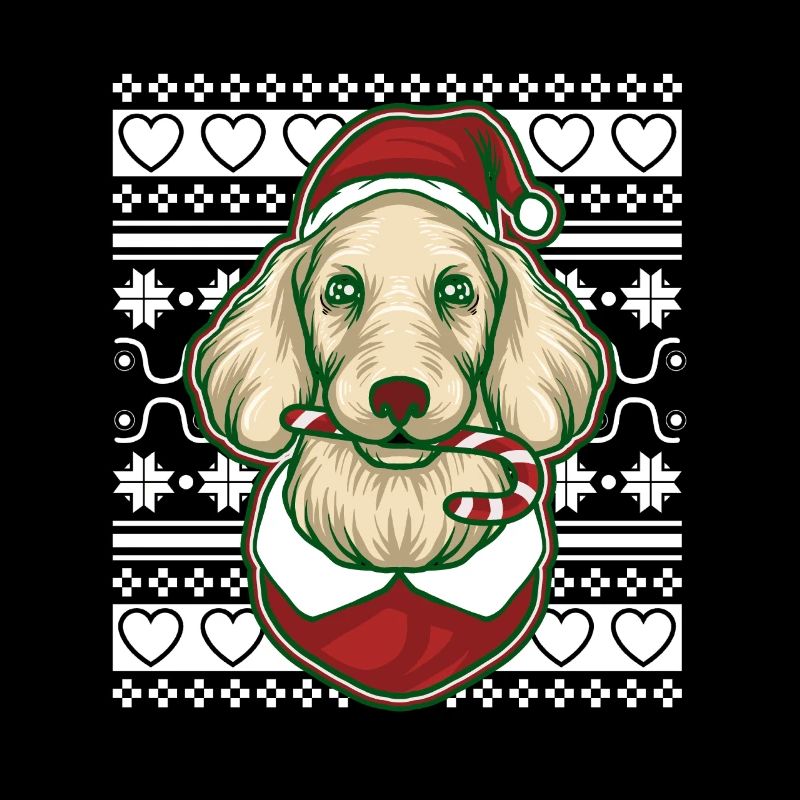 Pull de Noël moche Tshirt Chien de Noël