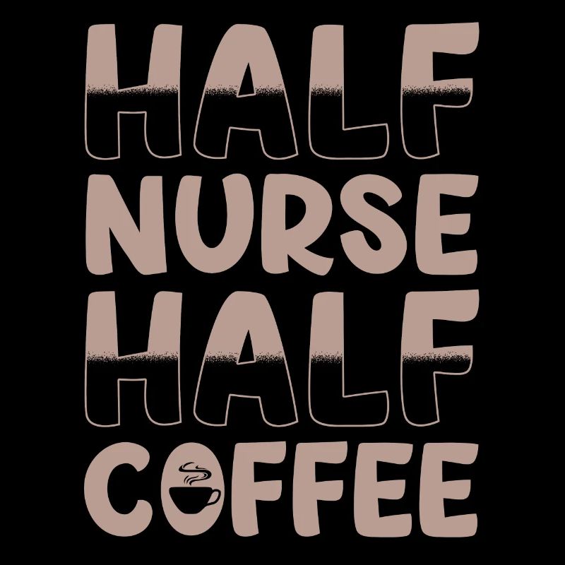 Halb Krankenschwester Halb Kaffee