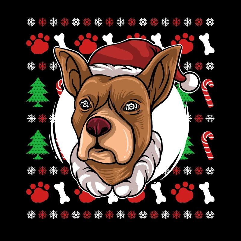 Pull de Noël moche Tshirt Chien de Noël