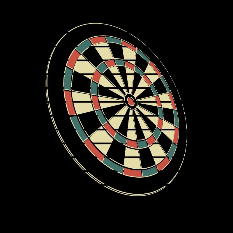 Colorful dartboard