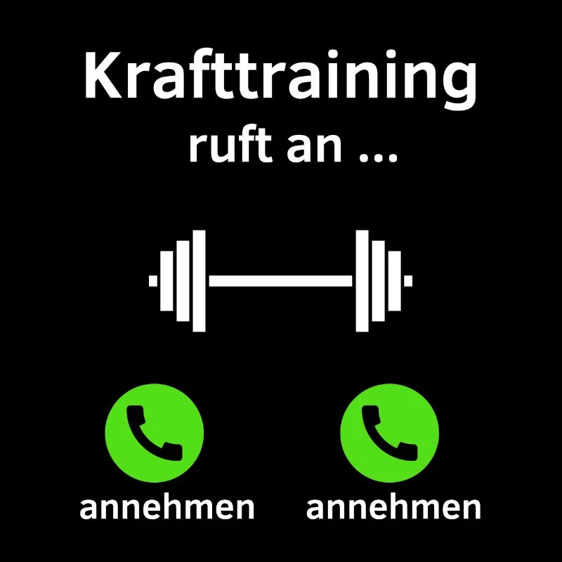 Krafttraining ruft an - annehmen oder annehmen?