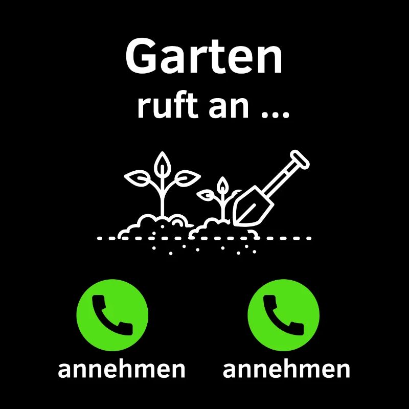Garten ruft an - annehmen oder annehmen?