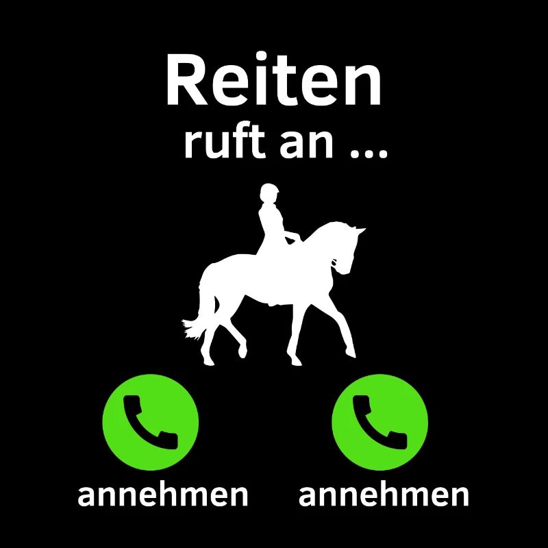 Reiten ruft an - annehmen oder annehmen?