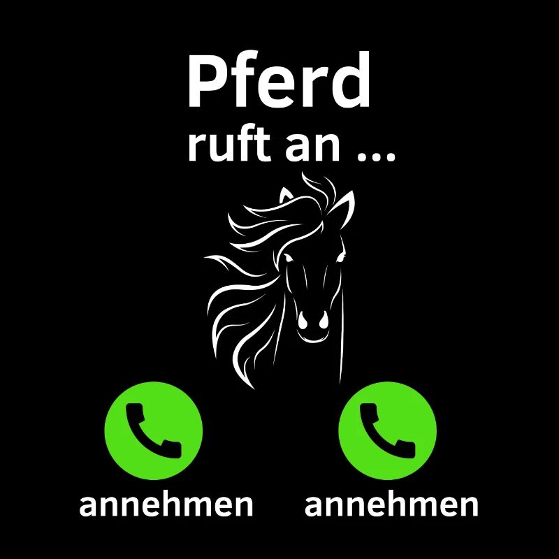Pferd ruft an - annehmen oder annehmen?