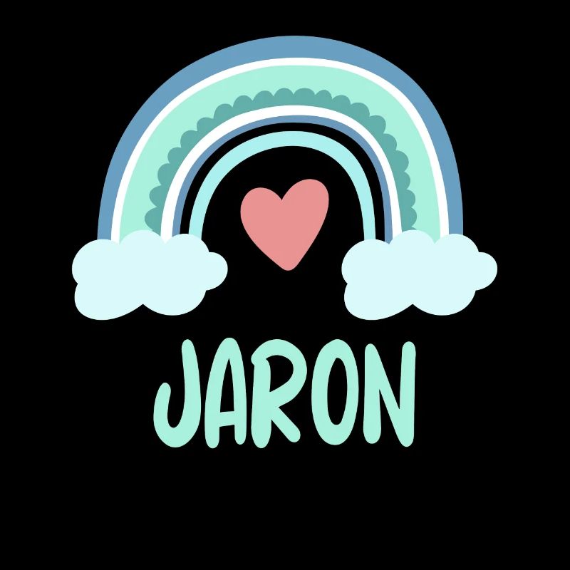 Jaron Name Regenbogen Baby