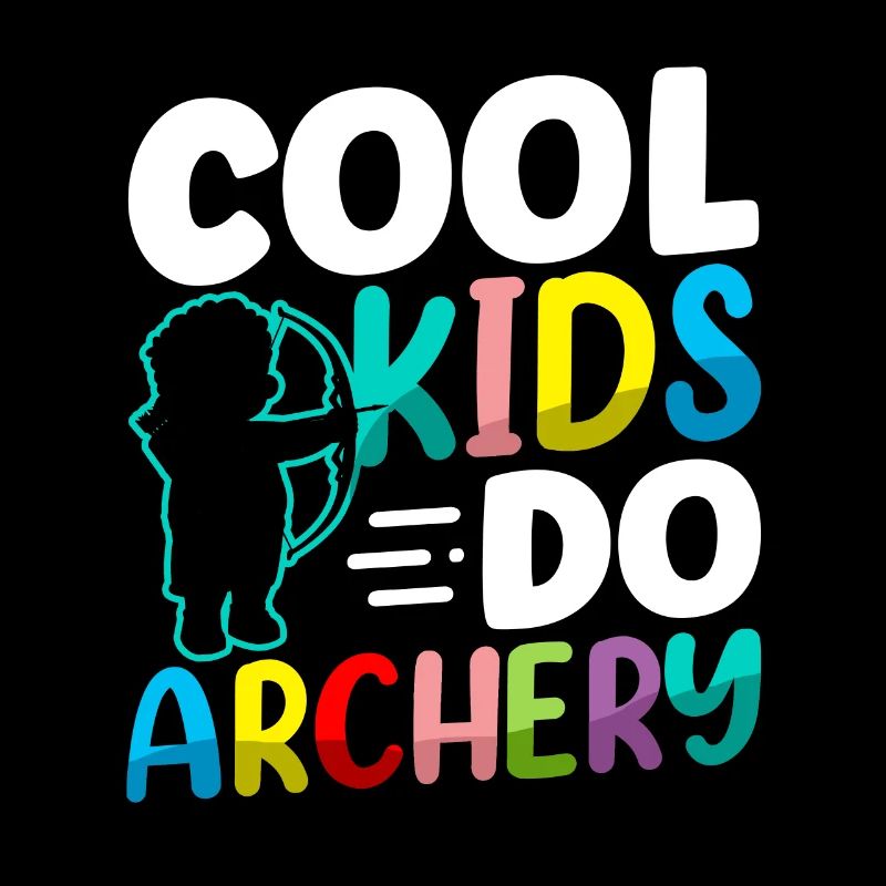 Les enfants cool font du tir à l’arc