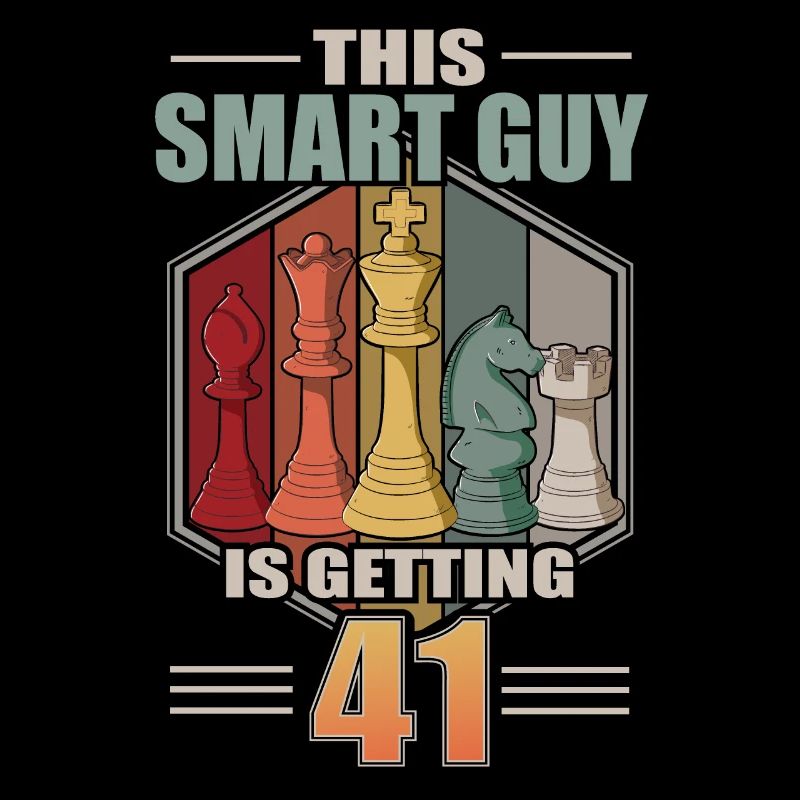 Smart Guy Is Getting 41 Retro Schach 41 Geburtstag