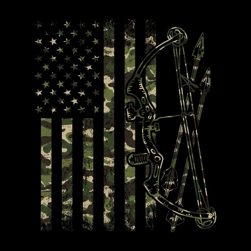 Arc et flèches en camouflage