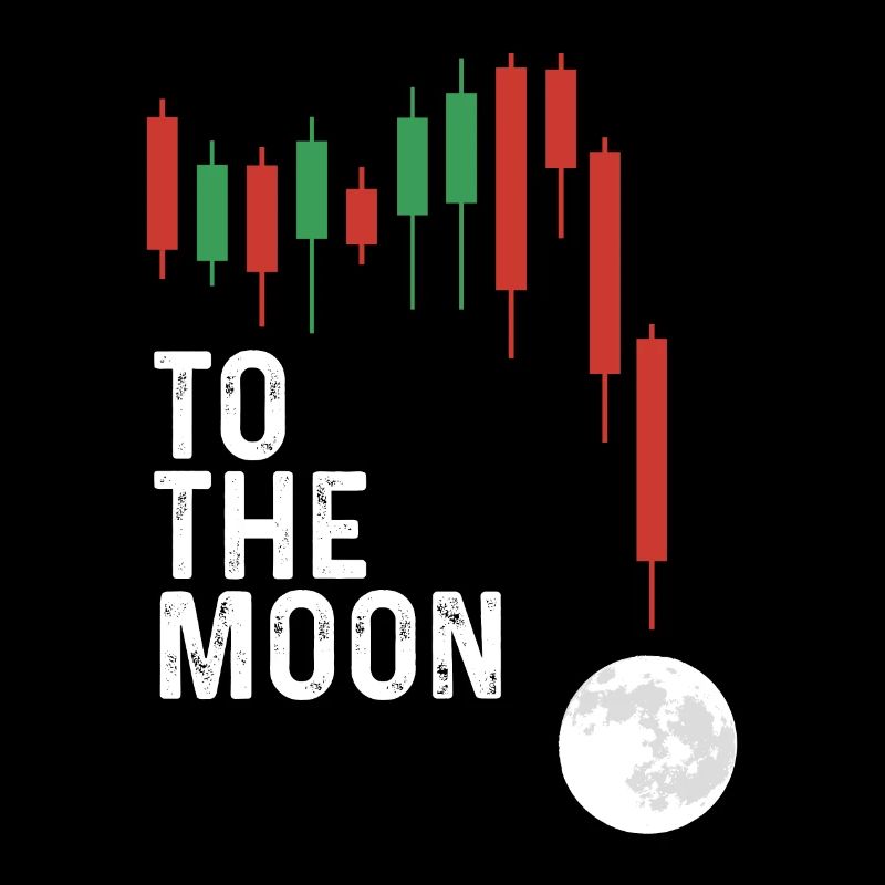 Vers la lune avec la bougie rouge