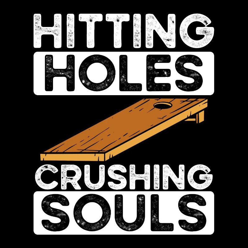 Punching holes in cornhole