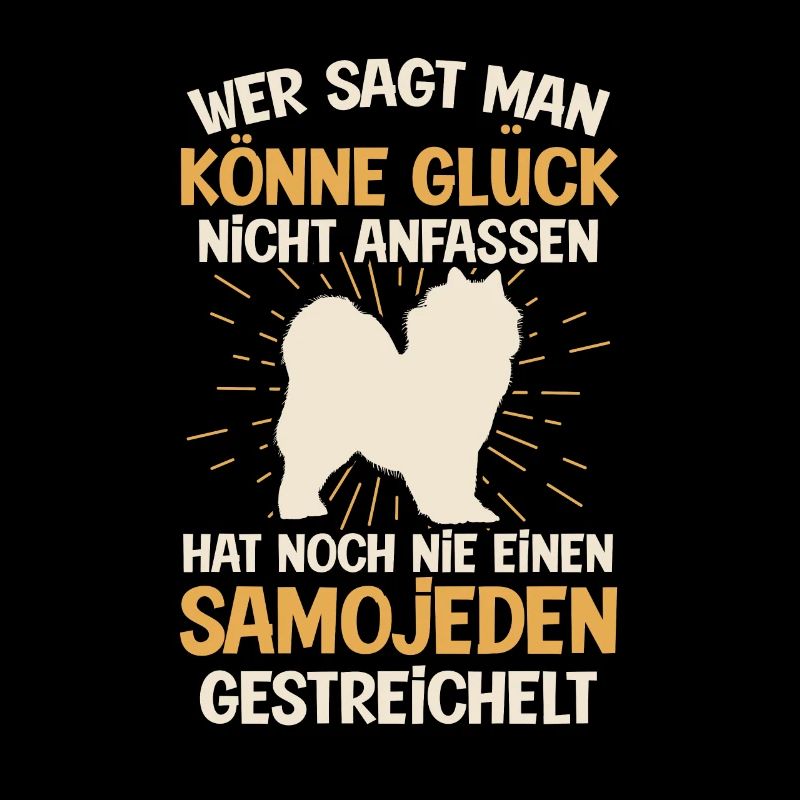 Samojede Glück anfassen Samojedenspitz