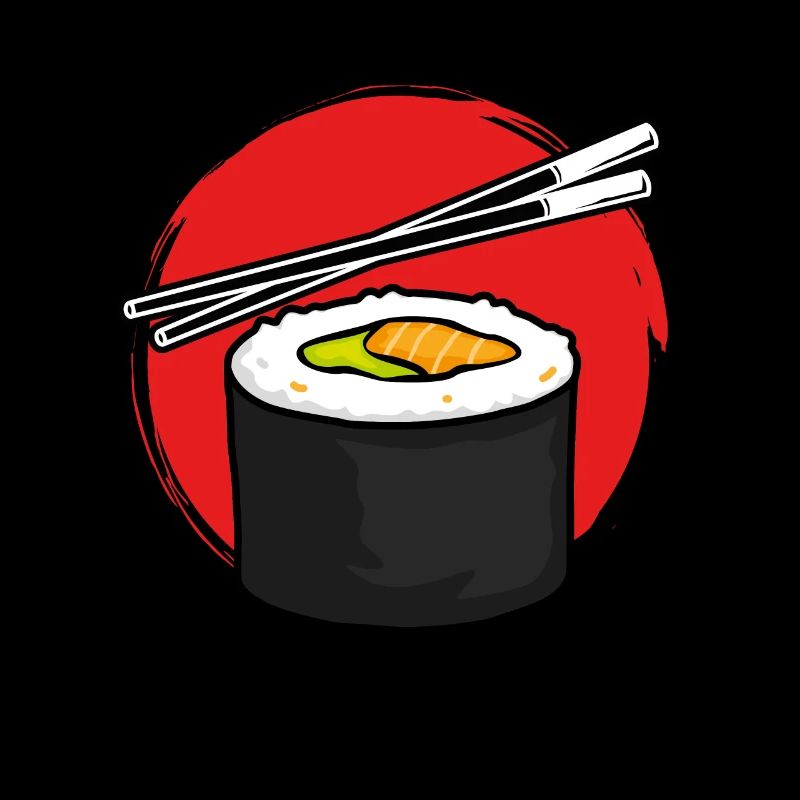 Maki sushi roll Red Sun